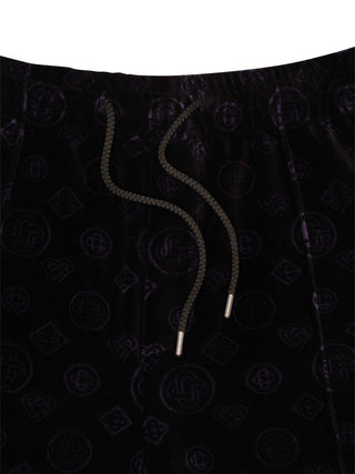 Monogram Shorts aus Velour