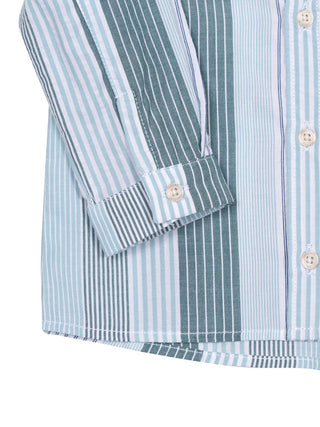Gestreiftes Hemd - Mint