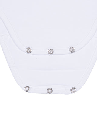 Body mit Rüschenkragen - Weiß