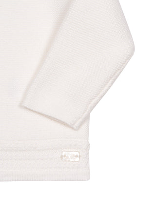 Strickjacke aus Baumwolle - Ecru