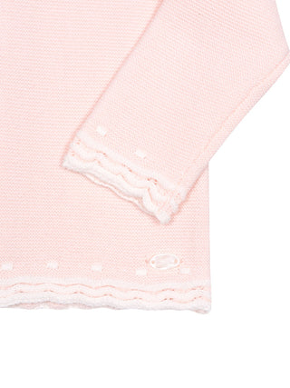 Strickset aus Pullover und Hose – Rose