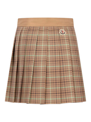 Plissierter Minirock mit Karomuster