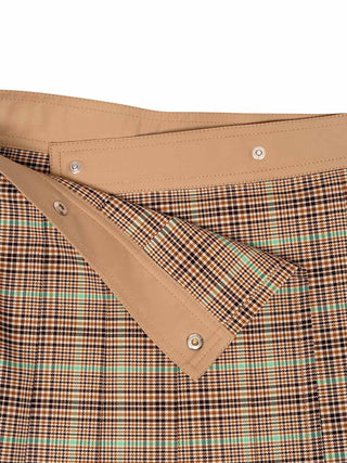 Plissierter Minirock mit Karomuster