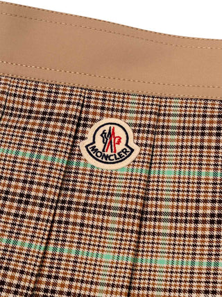 Plissierter Minirock mit Karomuster