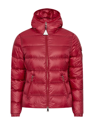 Glesse kurze Daunenjacke mit Kapuze