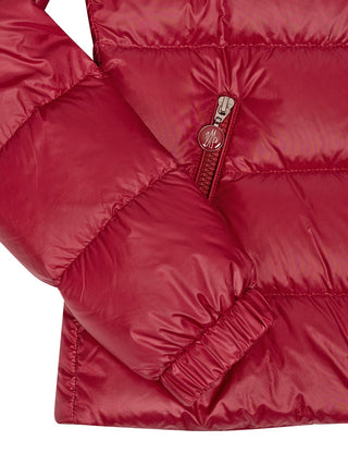 Glesse kurze Daunenjacke mit Kapuze