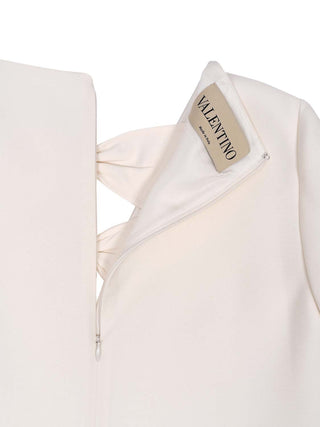 Kurzärmliges Kleid mit Schleifen-Details