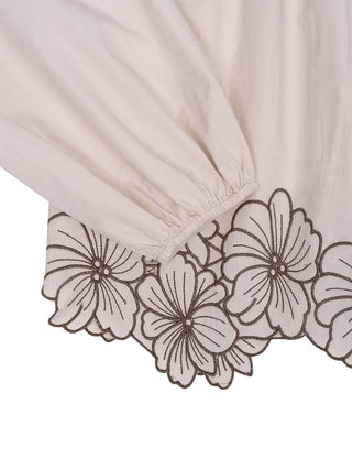 Elinor Bluse mit Blumen-Stickerrei