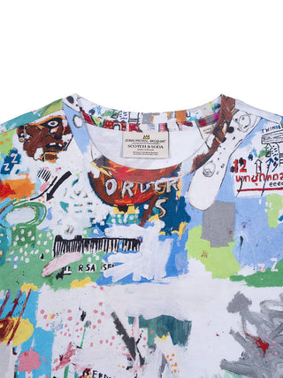 T-Shirt mit Basquiat-Print - Multicolor