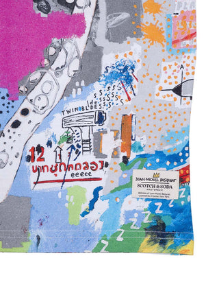 T-Shirt mit Basquiat-Print - Multicolor