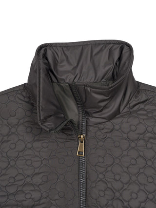 Kamleya Jacke mit gestepptem Blumenmotiv - Oliv