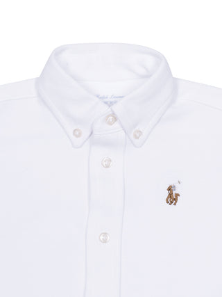 2-Teiler aus Polohemd und Hose - Weiß/Blau