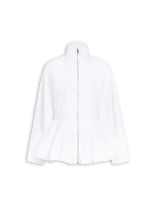 Jacke mit Schößchen aus Baumwollpopeline