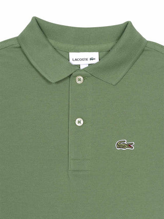 Piqué-Poloshirt mit Logo - Grün
