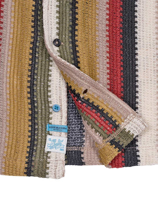 Gestreiftes Strickhemd - Multicolor