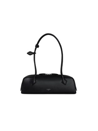 Mittelgroße Tasche Le Teckel aus glänzendem Ziegenleder