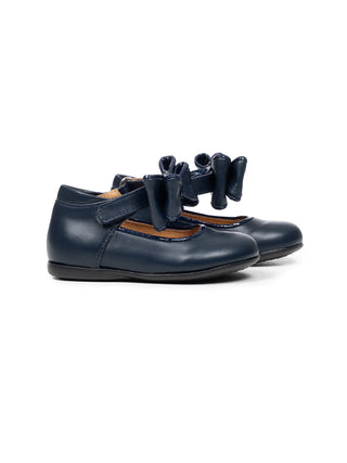 Riemchen-Ballerina - Marineblau