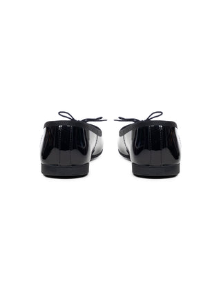 Ballerina aus Lackleder - Schwarz