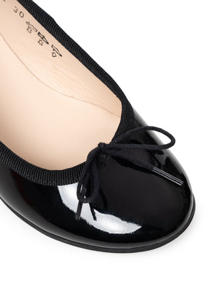 Ballerina aus Lackleder - Schwarz