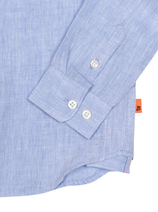 Bart Leinenhemd mit Logo OL - Blau