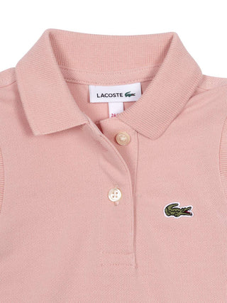Piqué-Polokleid - Rosé