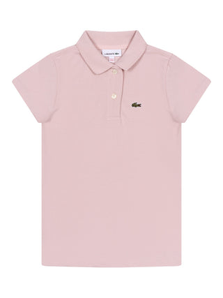 Piqué-Poloshirt mit Puffärmeln - Hellrosa