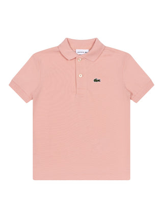 Piqué-Poloshirt mit Logo - Peach