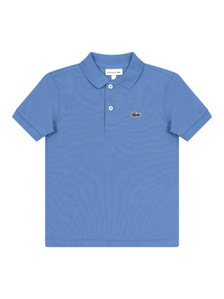 Piqué-Poloshirt mit Logo - Blau