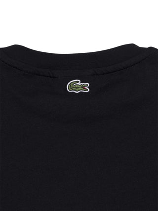 T-Shirt mit Logo-Patch - Schwarz