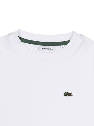 T-Shirt mit Logo-Patch - Weiß