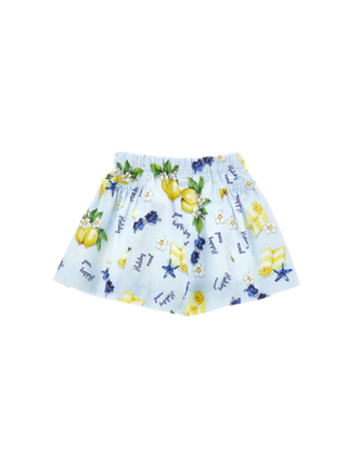 Shorts mit Zitronenmuster