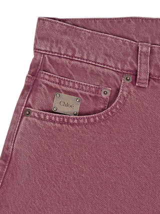 Jeans in Beerenrosa