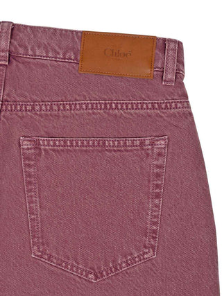 Jeans in Beerenrosa