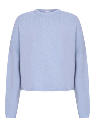 Oaklynn Boxy Pullover aus Kaschmir in Hellblau