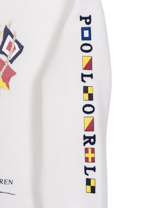 Hoodie mit Polobär - Weiß