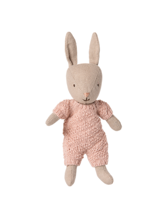 Kaninchen, Mikro - Sand - Rose Strickanzug