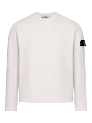 Rundhalspullover mit Logo-Patch