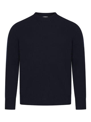 Chunky Rundhalspullover in Schwarz