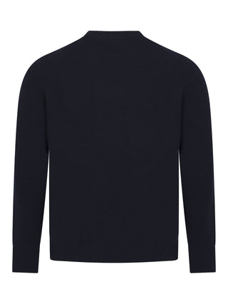 Chunky Rundhalspullover in Schwarz