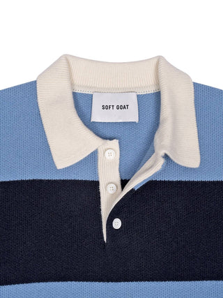 Gestreiftes Poloshirt aus Kaschmir