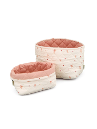 Gesteppte Aufbewahrungskörbe  2er Set- Bows