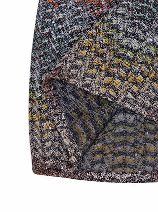 Kurze Shorts im Zick-Zack-Muster