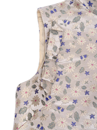 Kleid mit Blumenmuster und Schleifen-Details