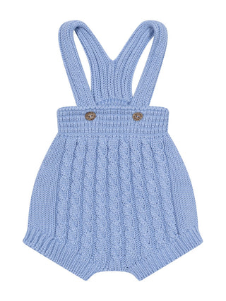 Träger-Shortie aus Bio-Baumwolle - Blau