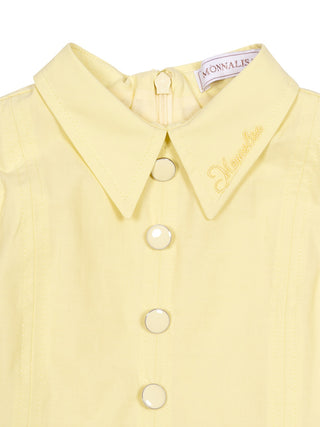 Kleid mit Gürtel - Gelb