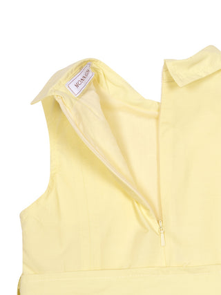 Kleid mit Gürtel - Gelb