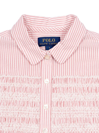 Gesmoktes A-Linien Kleid - Rosa