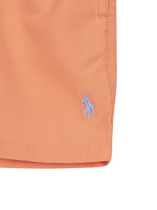 Badeshorts mit Big Pony Stickerei - Orange
