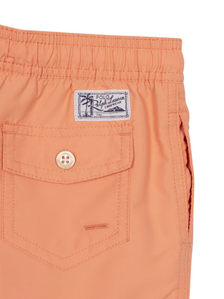 Badeshorts mit Big Pony Stickerei - Orange