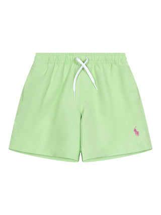 Badeshorts mit Big Pony Stickerei - Grün